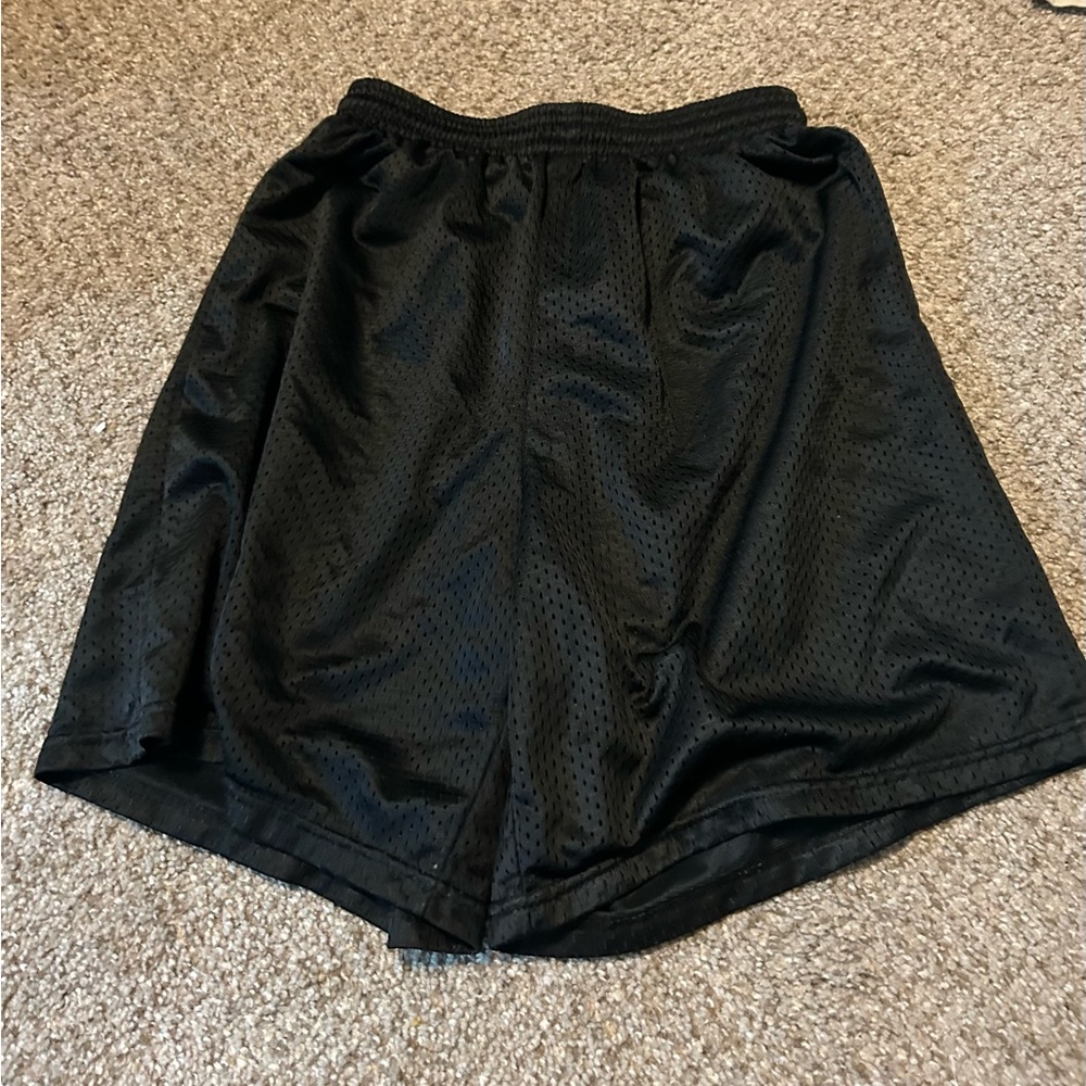 Black basketball shorts